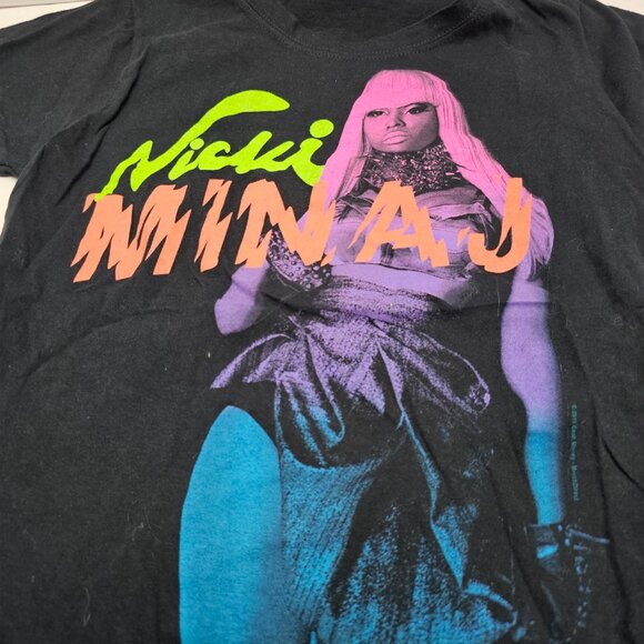 Nicki Minaj Music Star Cotton Black Women Teen Neon Colors T Tee Shirt L Large - Picture 4 of 11